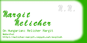 margit melicher business card
